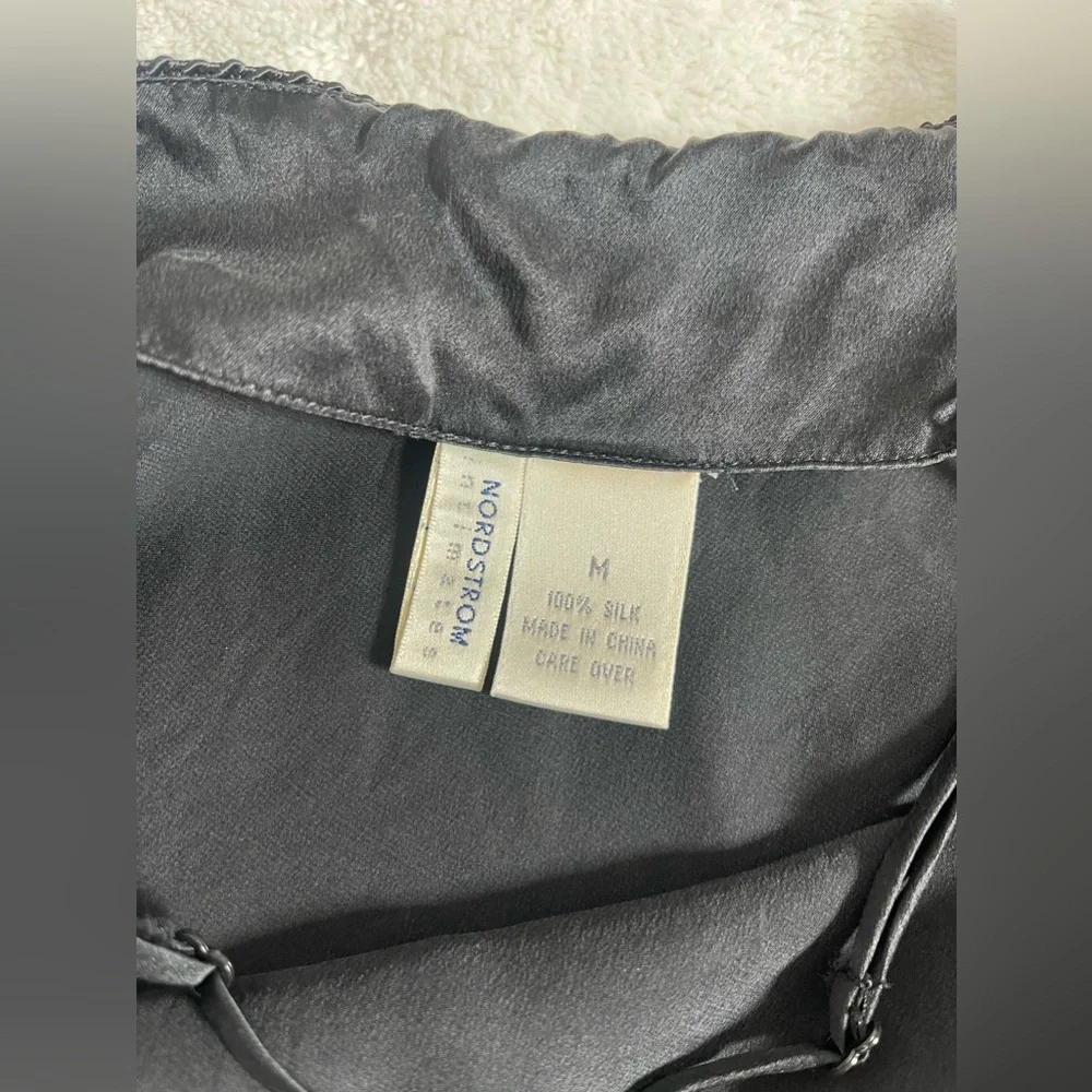 Black Nordstroms Vintage silk cami top - Picture 2 of 3
